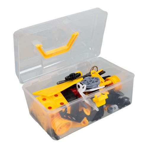 Set 100 piese de construit masini 3D, Zola, unelte si accesorii incluse, brosura cu modele, cutie depozitare Set 100 piese de construit masini 3D, Zola, unelte si accesorii incluse, brosura cu modele, cutie depozitare